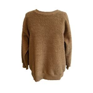 A New Day Faux Fur Crewneck Sweatshirt Oversized Medium